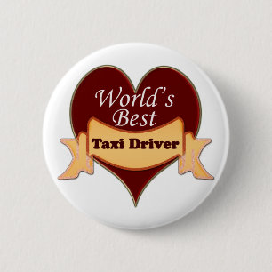 Badge Rond 5 Cm Le meilleur chauffeur de taxi du monde