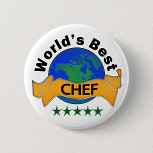 Badge Rond 5 Cm Le meilleur chef du monde