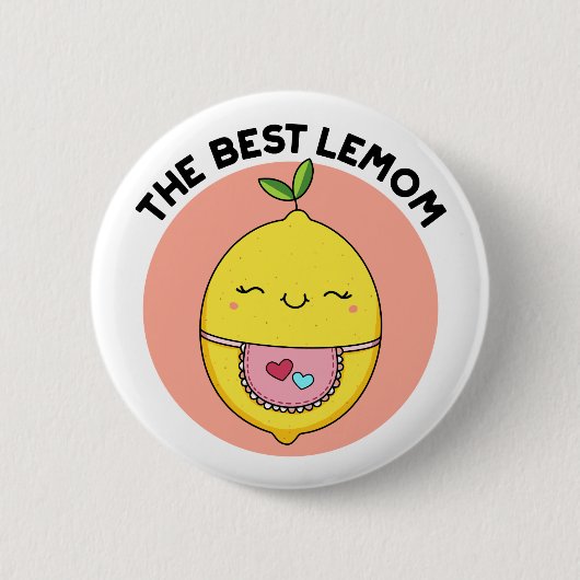 Badge Rond 5 Cm Le meilleur citron amusant citron (Devant)