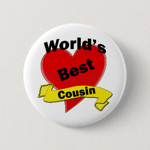 Badge Rond 5 Cm Le meilleur cousin du monde