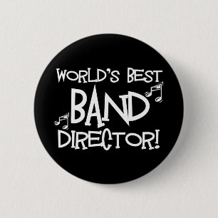 Badge Rond 5 Cm Le meilleur directeur de la bande du monde