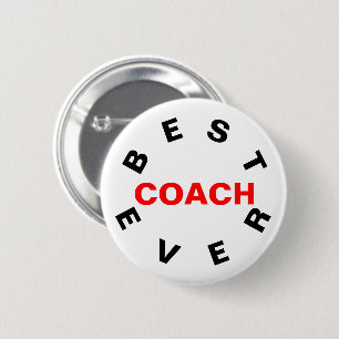 Badge Rond 5 Cm Le meilleur entraîneur jamais