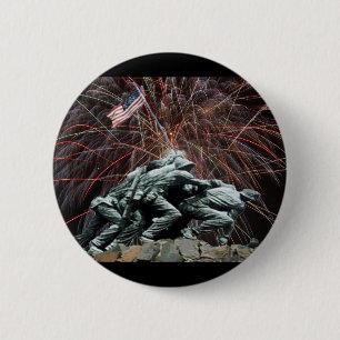 Badge Rond 5 Cm Le mémorial de guerre des Marines des États-Unis I