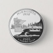 Badge Rond 5 Cm Le Minnesota (Devant)
