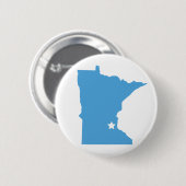 Badge Rond 5 Cm Le Minnesota ! (Devant & derrière)