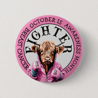 Badge Rond 5 Cm Le mois d'octobre est le symbole de lutte contre l