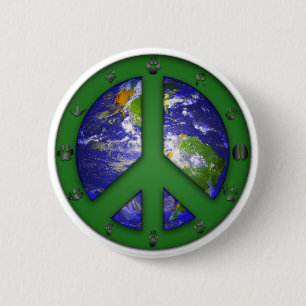 Badge Rond 5 Cm Le monde animal coexistent