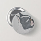 Badge Rond 5 Cm le monde d'Éric poursuit la terre (Devant & derrière)