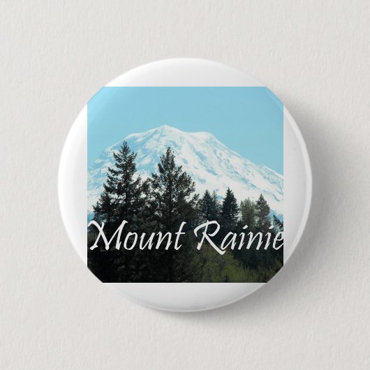 Badge Rond 5 Cm Le mont Rainier (Devant)