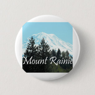Badge Rond 5 Cm Le mont Rainier