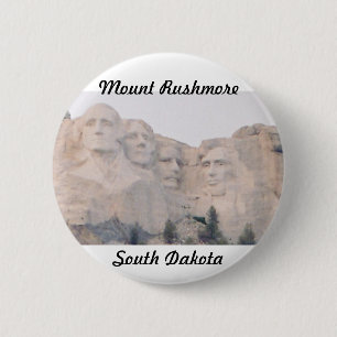 Badge Rond 5 Cm Le mont Rushmore