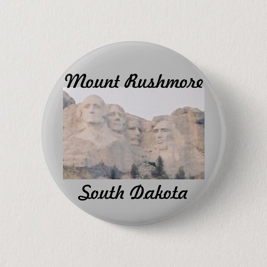 Badge Rond 5 Cm Le mont Rushmore (Devant)