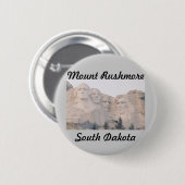 Badge Rond 5 Cm Le mont Rushmore (Devant & derrière)