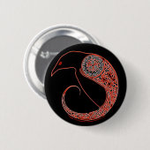 Badge Rond 5 Cm Le Morrigan Raven Céltic nouwork Pins & Boutons (Devant & derrière)