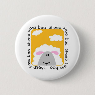 Badge Rond 5 Cm Le mouton indique des T-shirts et des cadeaux de b