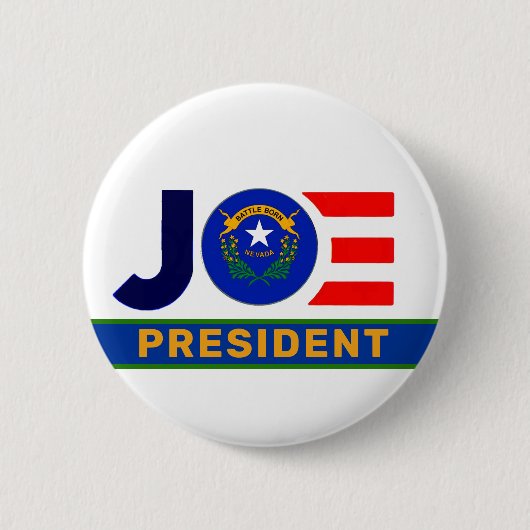 Badge Rond 5 Cm Le Nevada veut Joe 2020 (Devant)