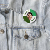 Badge Rond 5 Cm Le New Deal vert de l'AOC (En situation)