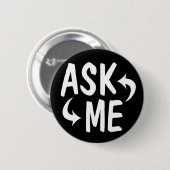 Badge Rond 5 Cm Le noir me demandent de me boutonner (Devant & derrière)