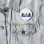 Badge Rond 5 Cm Le palais de Christiansborg (En situation)