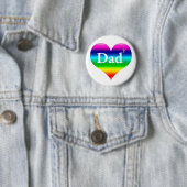 Badge Rond 5 Cm Le papa gai a ajusté LGBT (En situation)
