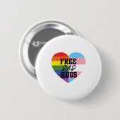 Badge Rond 5 Cm Le papa libre étreint des marchandises de qualité (Devant & derrière)