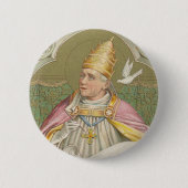Badge Rond 5 Cm Le pape Saint Grégoire le Grand (M 067) (Devant)