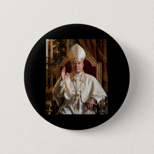 Badge Rond 5 Cm Le Pape Trump Drôle Le Président Trump Veut Être L
