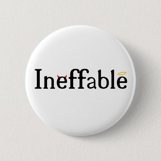 Badge Rond 5 Cm Le paradis et l'enfer insupportables (Devant)