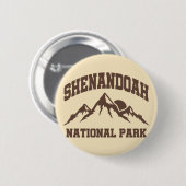 Badge Rond 5 Cm Le Parc national de Shenandoah (Devant & derrière)