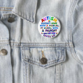 Badge Rond 5 Cm Le parent AUTISM ne se lève jamais (En situation)
