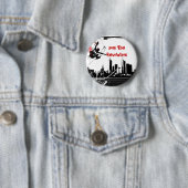 Badge Rond 5 Cm le parkour, joignent la révolution (En situation)