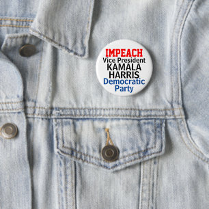 Badge Rond 5 Cm Le parti démocrate Empeach Kamala Harris
