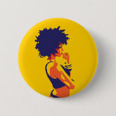 Badge Rond 5 Cm Le penseur (Devant)