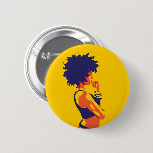 Badge Rond 5 Cm Le penseur (Devant & derrière)