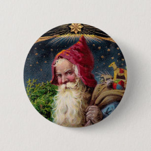 Badge Rond 5 Cm Le père noël