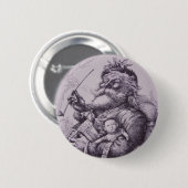 Badge Rond 5 Cm Le père noël (Devant & derrière)