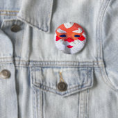 Badge Rond 5 Cm Le père noël (En situation)