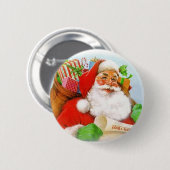 Badge Rond 5 Cm Le père noël (Devant & derrière)