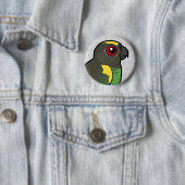 Badge Rond 5 Cm Le perroquet de Meyer (En situation)