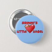 Badge Rond 5 Cm Le petit ange de maman (Devant & derrière)