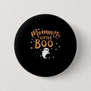 Badge Rond 5 Cm Le petit garçon de maman - Happy Halloween