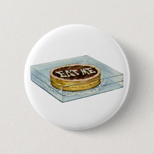 Badge Rond 5 Cm Le Petit Gâteau M'A Dit Mange, Alors Alice L'A Fai