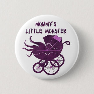 Badge Rond 5 Cm Le petit monstre de la maman