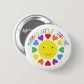 Badge Rond 5 Cm Le petit soleil de maman (Devant & derrière)