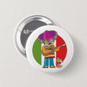 Badge Rond 5 Cm Le peu de Mexique (Devant & derrière)