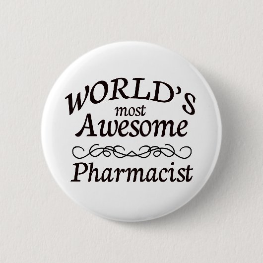 Badge Rond 5 Cm Le pharmacien le plus impressionnant du monde (Devant)