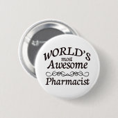 Badge Rond 5 Cm Le pharmacien le plus impressionnant du monde (Devant & derrière)