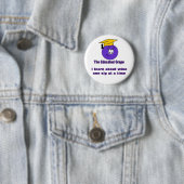 Badge Rond 5 Cm Le Pin instruit de raisin (En situation)