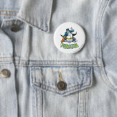 Badge Rond 5 Cm Le pingouin (En situation)
