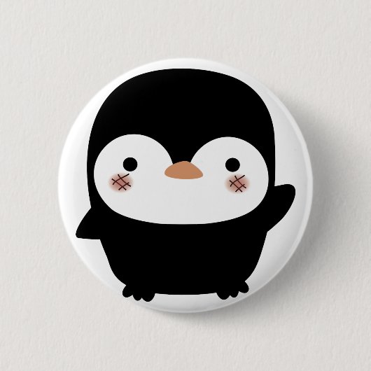 Badge Rond 5 Cm le pingouin (Devant)